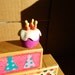 Happy Birthday wooden stacker decoration for Birthday childrens birthday birthday cake party hats pink