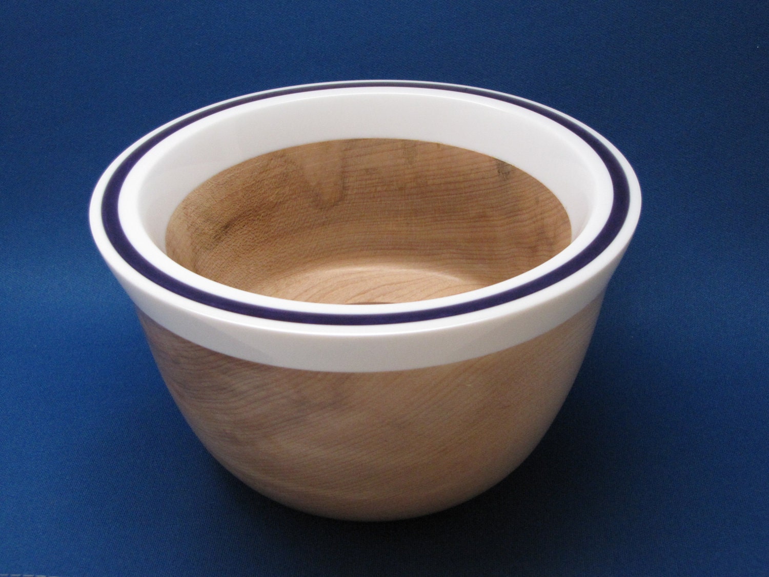 Hard maple Bowl with Joy & White Rim