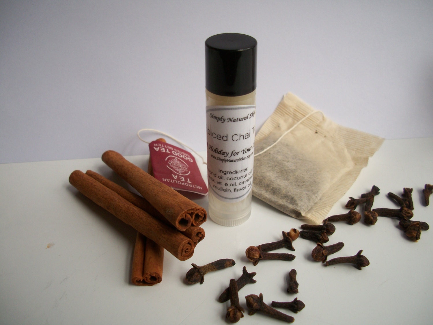 Spiced Chai Tea - Lip Balm - One Tube - by Simply Natural Skin