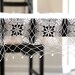 Hand crochet cotton white square lace tablecloth vintage style