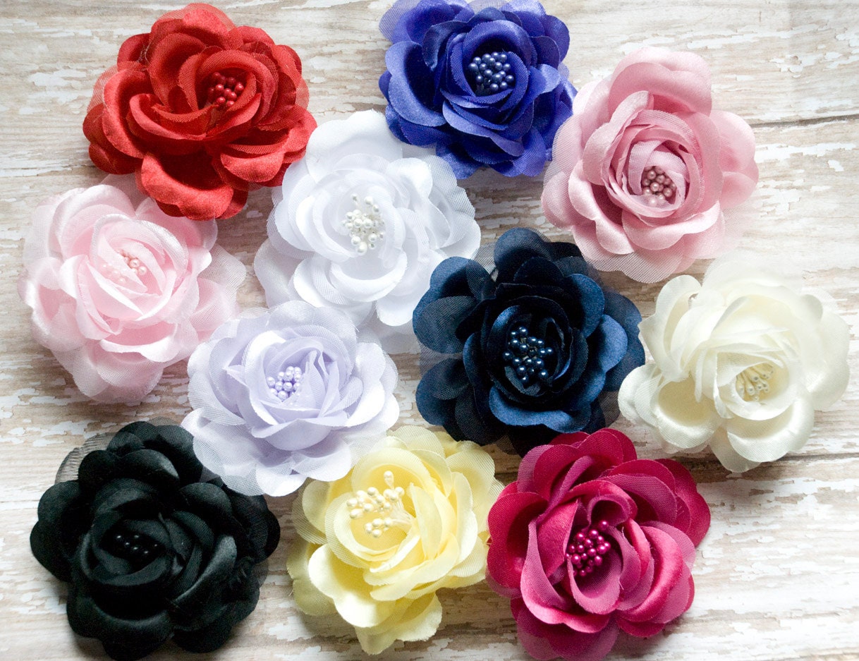 Ivory Wedding Hair Flowers clips Bridal Hair Flower Vintage Wedding Fascinator Bridesmaids Hair Rose Flower Wedding clips