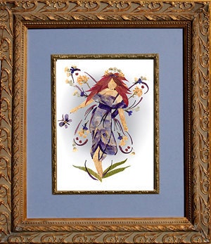Unique OOAK Real Flower Fairy Art - Fairy of Hope - Original Petal Blossoms Design - Imagine - Fantasy Faery