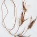 TINY DANCER hippie headband feathers suede