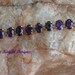 Amethyst and 18K yellow gold bracelet