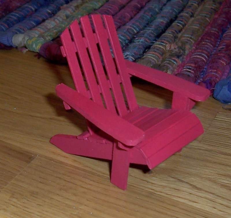 Adirondack chair custom made in your choice of colors dollhouse miniatures