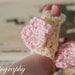 Baby Barefoot Sandals with Flower in Cream