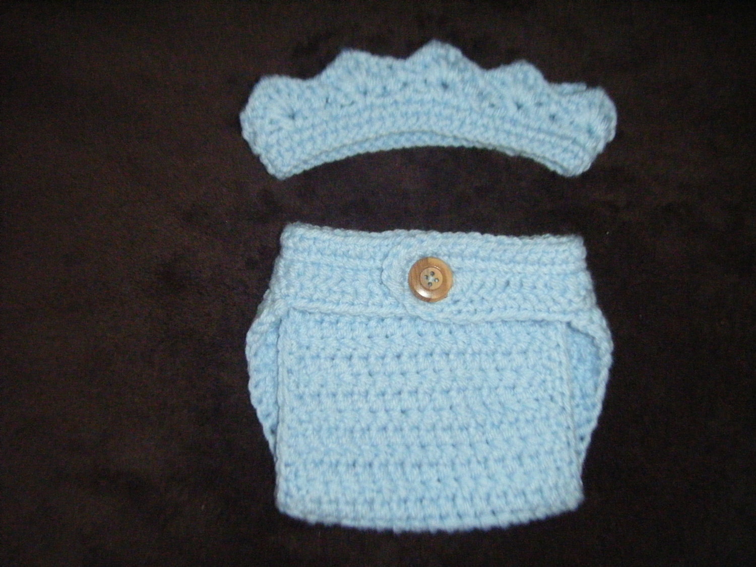 Baby Prince Crown and Diaper Cover