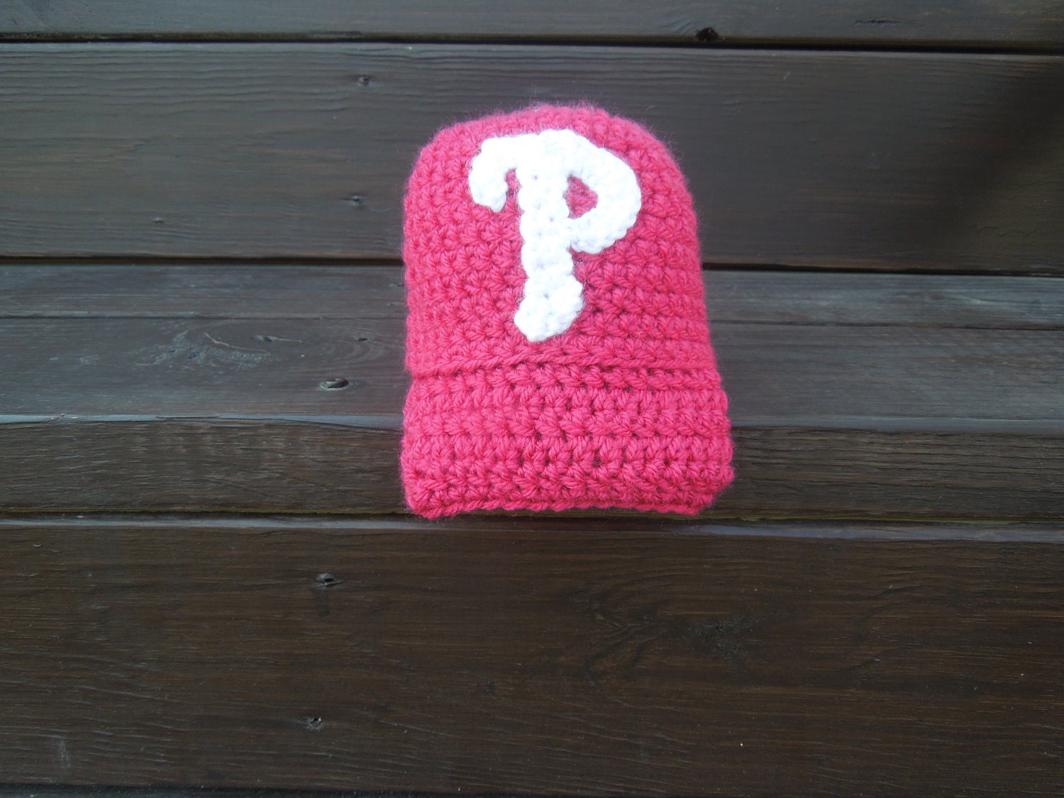 Baby Red and White Baseball Hat