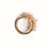 Gold crystal wire wrapped ring
