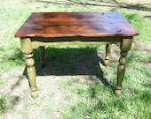 The "Petite" Plantation Farm Table - made with reclaimed wood