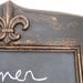 The Parisian Home Metro - Black Vintage Style Chalkboard, Mail Basket and Key Hooks