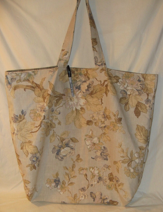 Gigantic Massive Huge Ridiculously Big Shopper's Tote / Reversible / His and Hers