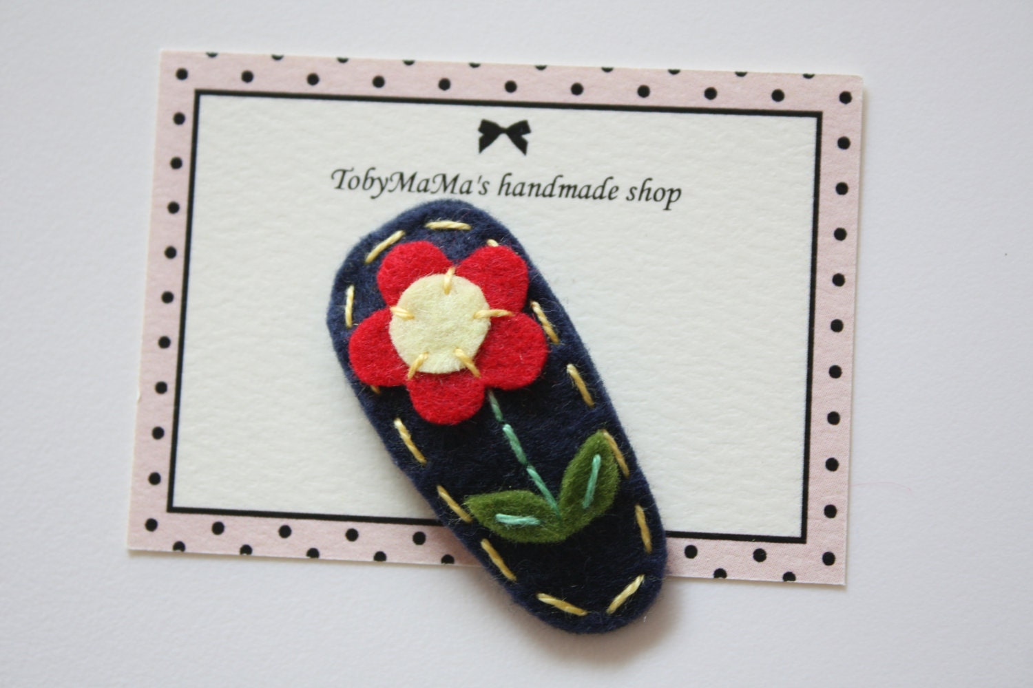 Flower Felt Hair Clip