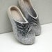 Felted slippers Gray Wind Unisex
