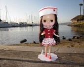 Sailor Dress and Tap Pants for Blythe: "Red Stars Forever"