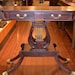 Mahogany Entry table/ Mahogany Lyre table