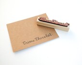 Custom Rubber Stamp With Your Business Name. Handwritten Calligraphy . Art Mount or Wooden Handle