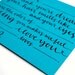 Mad Lib Love Note in Ocean