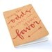 Hunger Games Notebook . Pocket Moleskine Cahier . Red Ink Calligraphy on Brown Kraft . Ruled . May the Odds Be Ever in Your Favor
