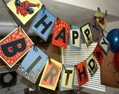 Spiderman Birthday Party  Banner