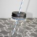 Pewter or Gold Mason Jar Daisy Drink Lids- Set of 12