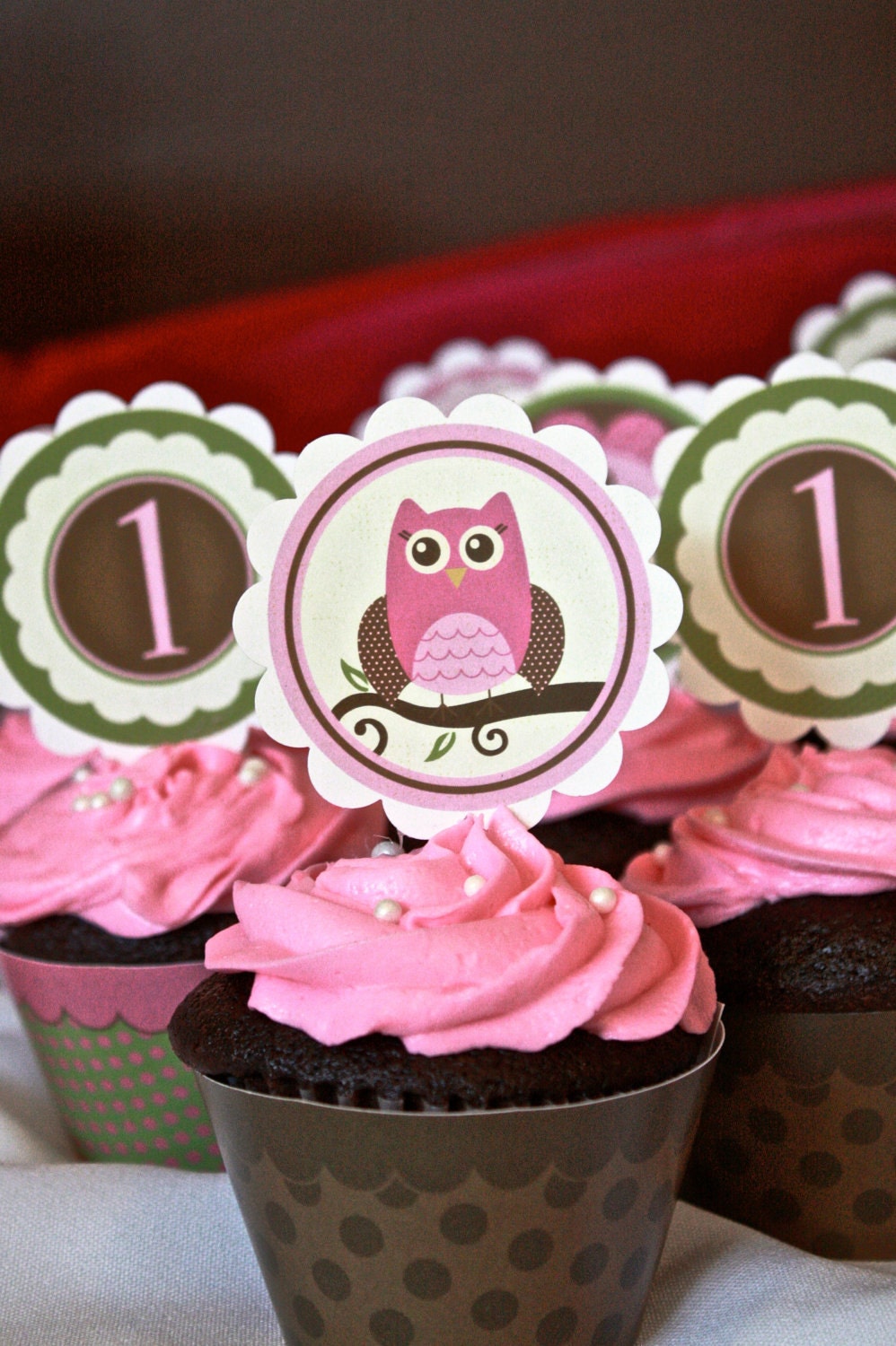 Owl Cupcake Decorations