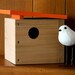 Case Study Mini. Modern Birdhouse in Orange by Nathan Danials for burdhaus