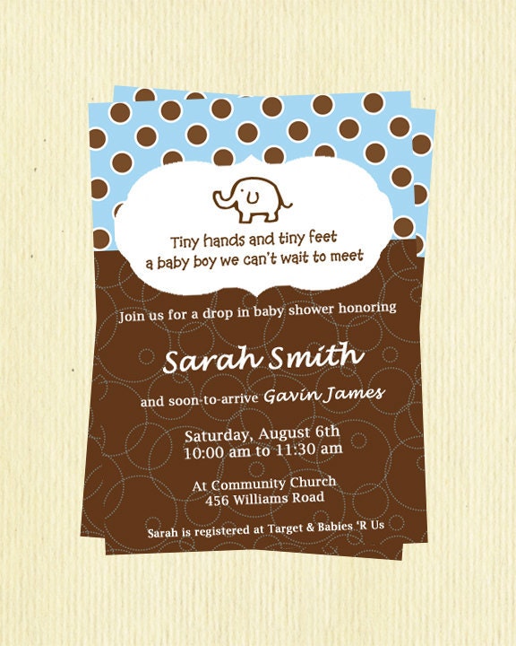 Printable Baby Boy Baby Shower Invitation Il_570xn