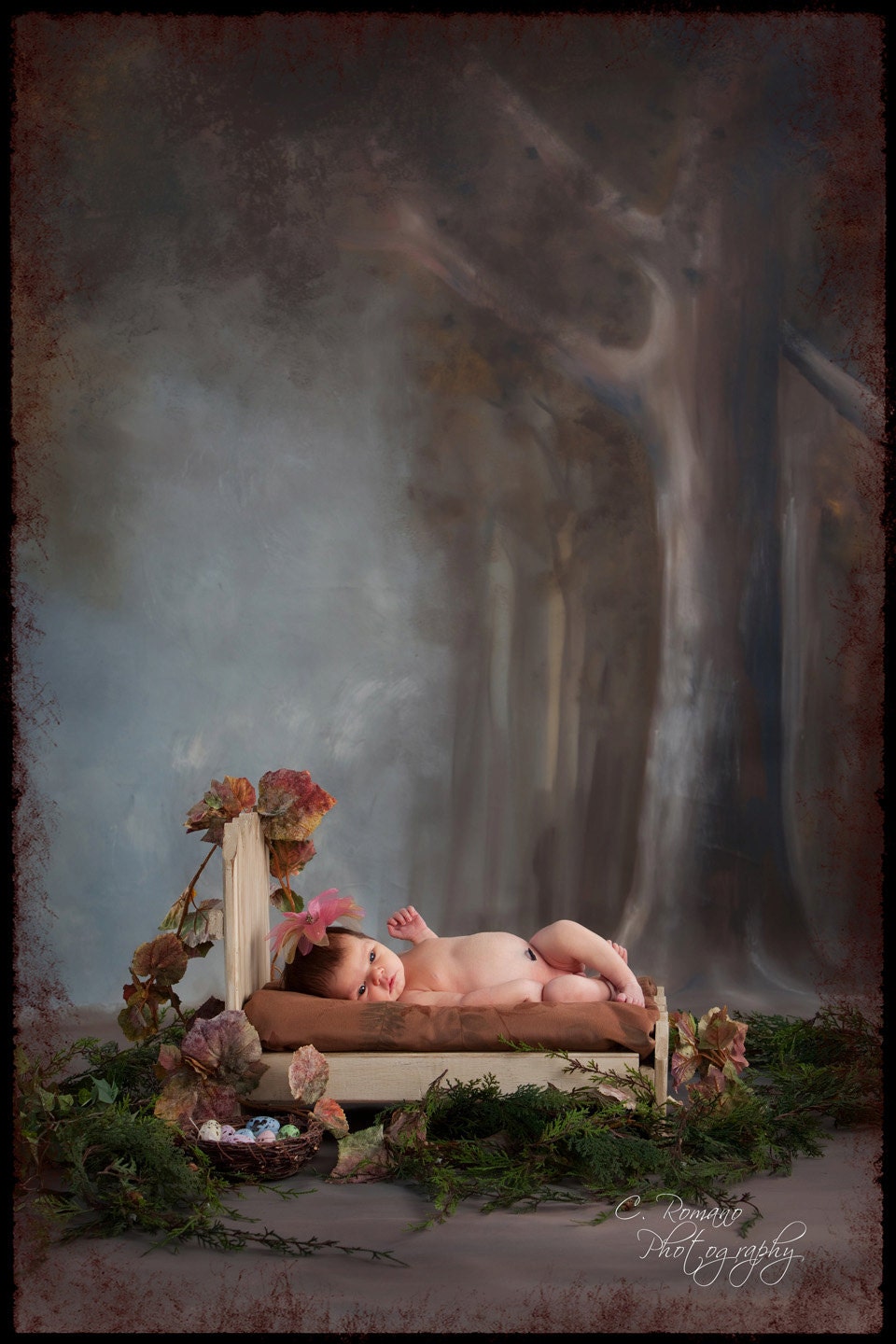 Photo Prop Newborn Fairy Doll Bed w/ mattress