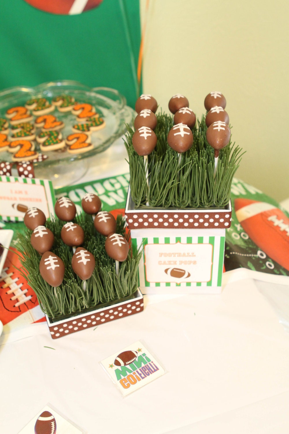 Custom Decorative labels - Custom Football Party Collection - BellaGreyDesigns Il_570xn