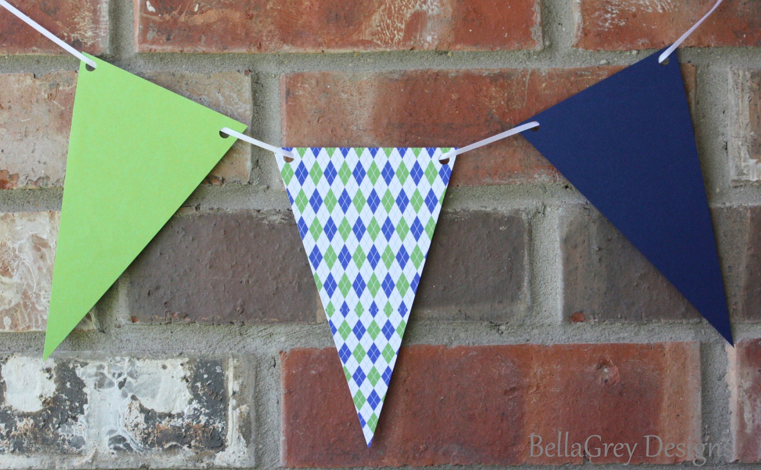 CUSTOM Banner - Argyle Father's Day Collection - BellaGrey Designs Il_570xn