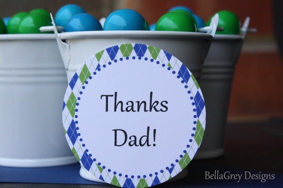 CUSTOM Party Favor Tags - Custom Argyle Father's Day Collection - BellaGrey Designs Il_570xn