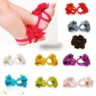 Infant Barefoot sandal size 0-12 months plus U PICK COLOR