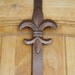 Hammered Bronzed Copper Metal Wreath Hanger- Door Hook-Holiday Wreaths-Door Decor-Choose your color--Black-Brown-Ivory-Copper-silver