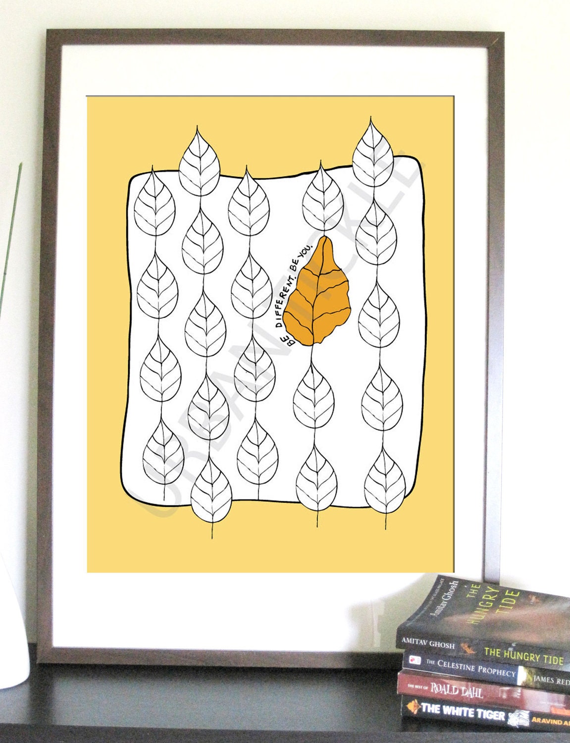 Inspirational Print, Be Different, 8.5X11