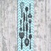 Kitchen Canvas Panel Scroll, Wall hanging, Chevron Kitchen Tools 14X44 Inches