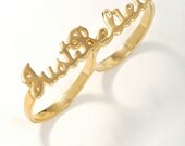 Two finger ring- Just believe