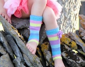 Children's Leg Warmers, Striped - Custom Made