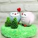 Custom Wedding Cake Topper - Love birds cute owl wedding cake topper