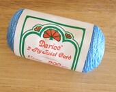 Vintage DARICE Plastic Canvas Herculon Yarn 1 Skein Pastel Blue.