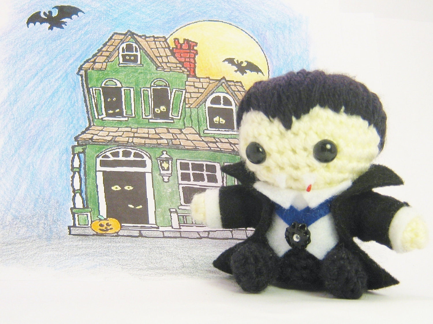 Crochet Count Dracula Amigurumi Doll 1931 Bela Lugosi