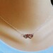 Custom Initial Heart Necklace - Sterling Silver Double Heart Love Necklace - Valentines Day Anniversary Gift