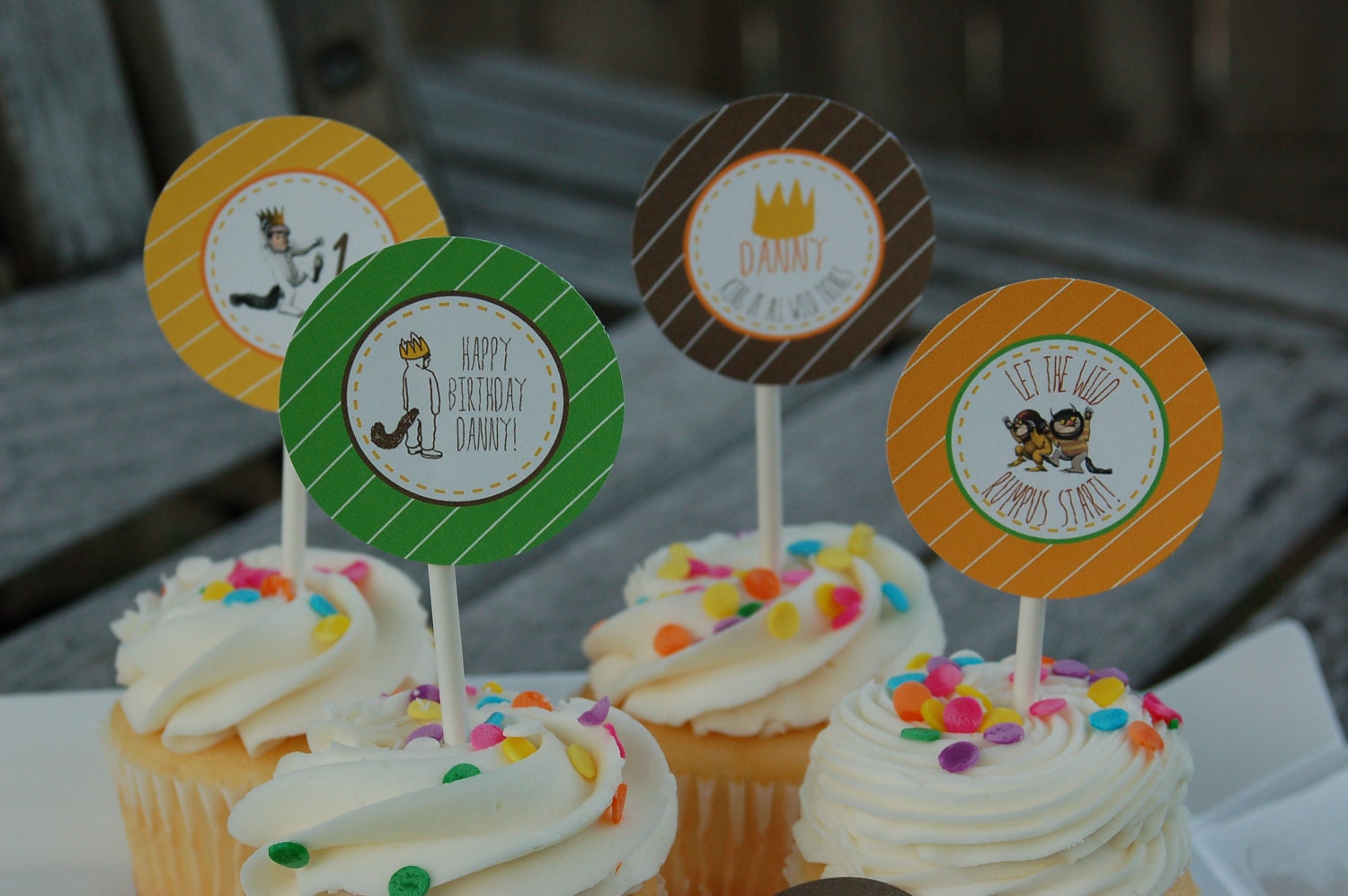 Where the Wild Things Are Cupcake Toppers/Tags- Printable