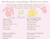 Baby Shower Game- Candy INSTANT DOWNLOAD