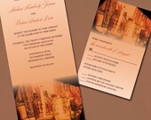 Mason Jar Wedding Invitation Suite with Soft Candlelight Glow, Perfect for Country Rustic or Vintage Inspired Weddings, Ball Jars