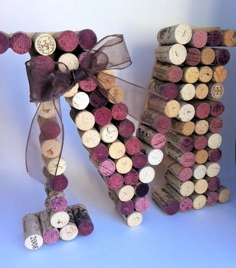 Monogram Cork Letter