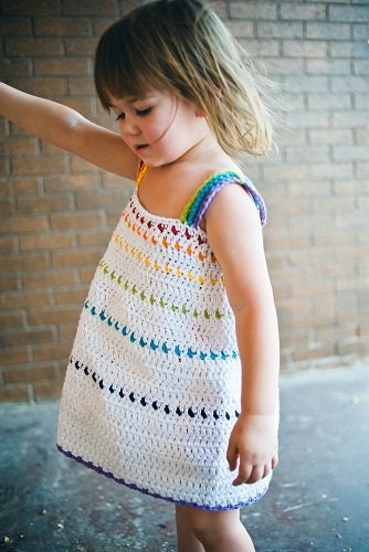 Toddler Crochet Dress Pattern available for INSTANT DOWNLOAD