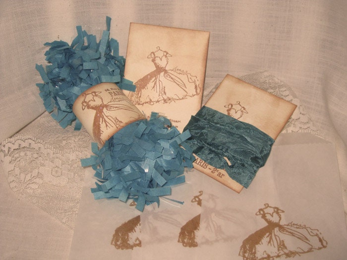 Paper Garland French Feston Fastoon Seam Binding DIY Glassine Favor Bag Kit (DIY010) ECS