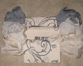 Seam Binding Hand Dyed - Distress Antiqued Vintage Inspired - Crinkled - Gris Delight Paris Market (HDSB011) ECS