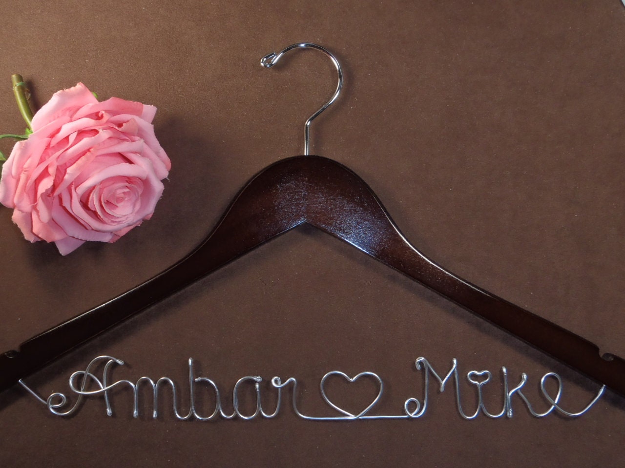 Hanger one Line, Personalized Custom Bridal Hanger, Brides Hanger, Bride, Name Hanger, Wedding Hanger, Personalized Bridal Gift
